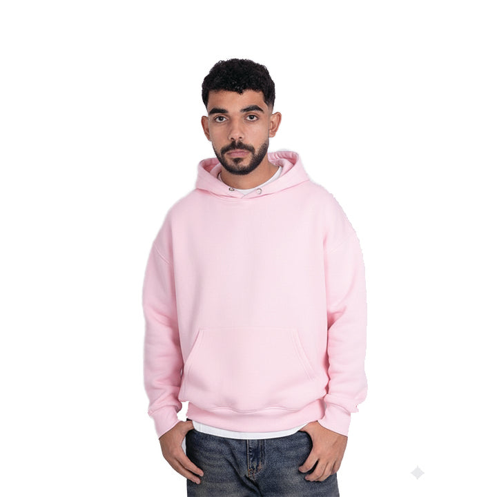Powder Pink Hoodie Oversize Fit